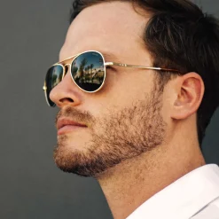 Randolph Engineering Concorde - 23k Gold & American Tan - Prescription Sunglasses