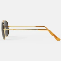 Randolph Engineering Concorde - 23k Gold & American Gray - Prescription Sunglasses