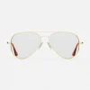 Women Randolph Engineering Concorde - 23k Gold & Clear - Prescription Eyewear
