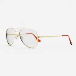 Women Randolph Engineering Concorde - 23k Gold & Clear - Prescription Eyewear