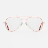 Women Randolph Engineering Concorde - 22k Rose Gold & Clear - Prescription Eyewear