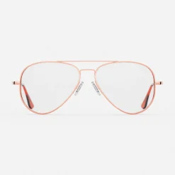 Women Randolph Engineering Concorde - 22k Rose Gold & Clear - Prescription Eyewear