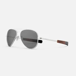 Randolph Engineering Concorde - 23k White Gold & American Gray - Prescription Sunglasses