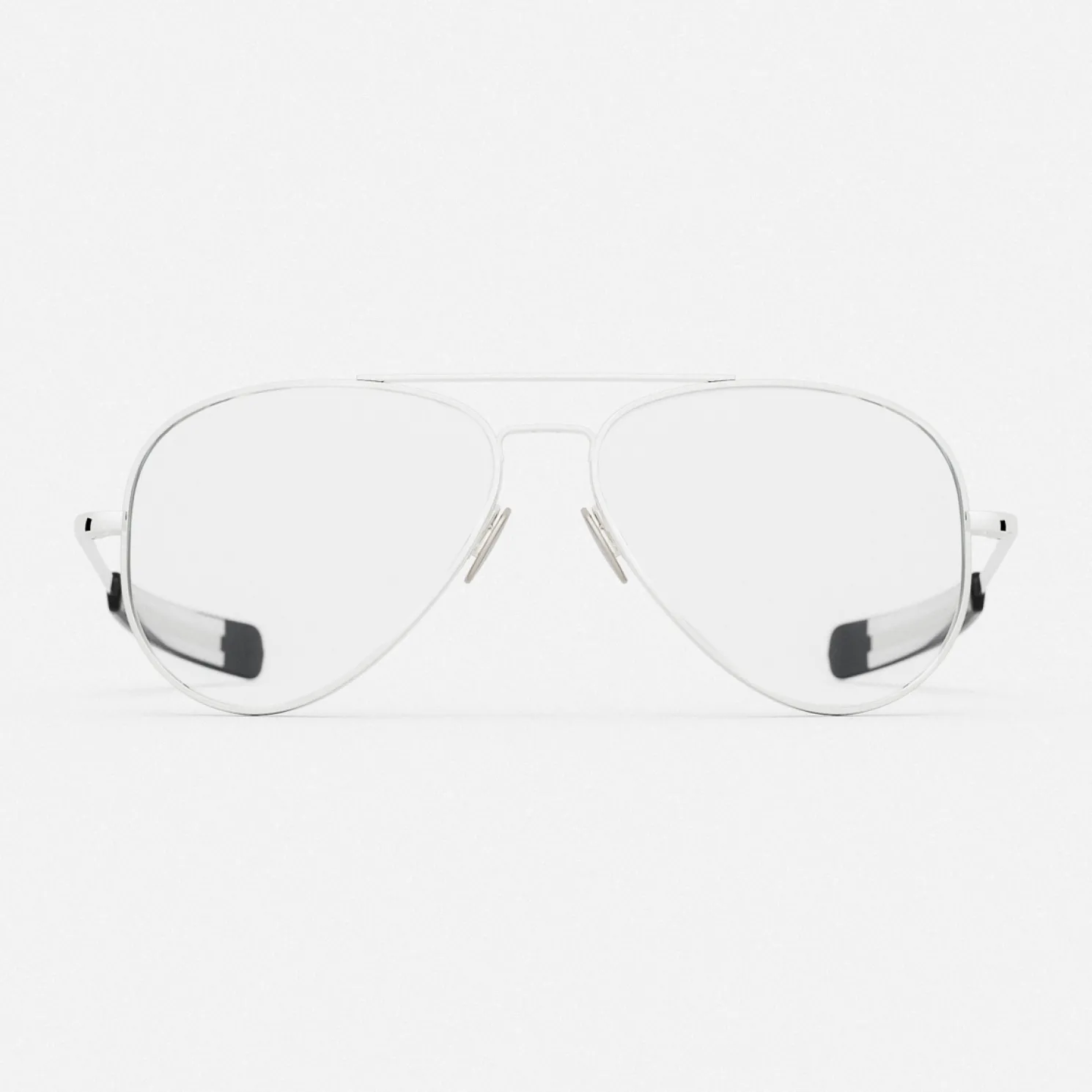 Women Randolph Engineering Concorde - 23k White Gold & Clear - Prescription Eyewear