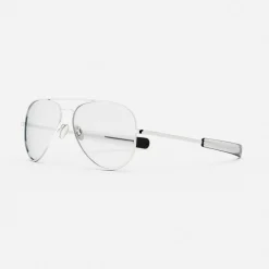 Women Randolph Engineering Concorde - 23k White Gold & Clear - Prescription Eyewear