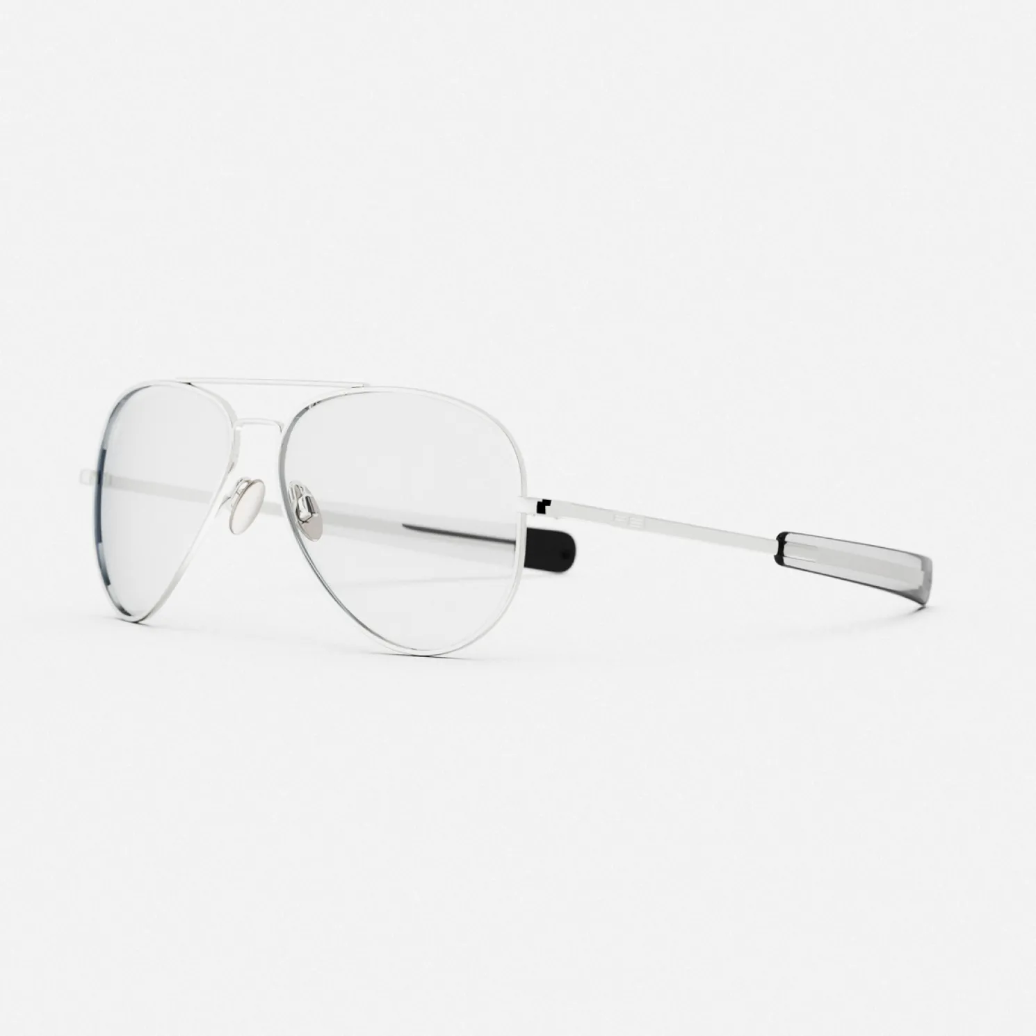 Women Randolph Engineering Concorde - 23k White Gold & Clear - Prescription Eyewear