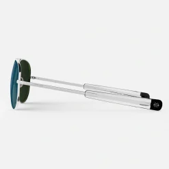 Randolph Engineering Concorde - 23k White Gold & Cobalt - Prescription Sunglasses