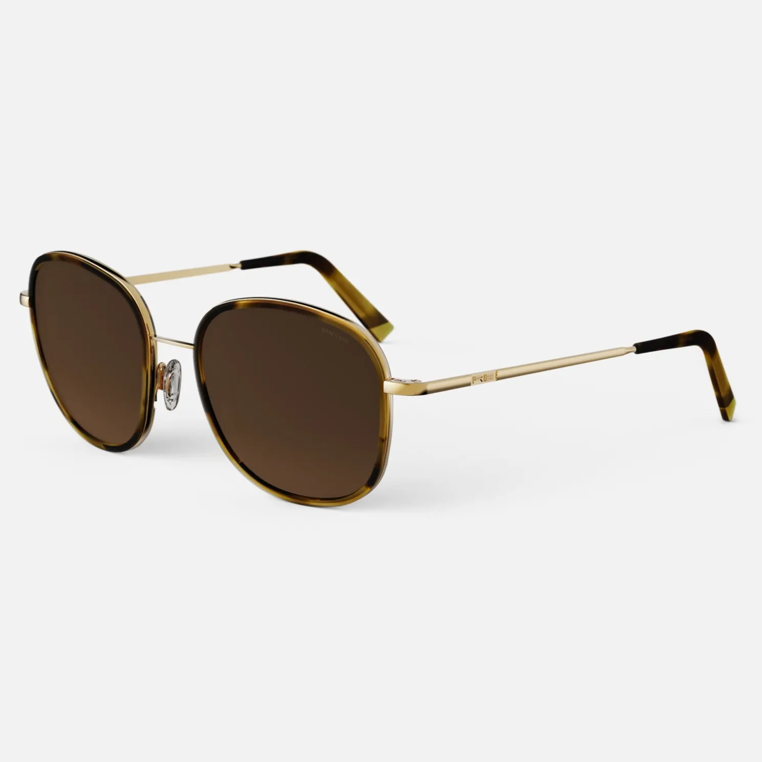 Women Randolph Engineering Elinor Fusion - 23k Gold & Dark Caramel Tortoise Inlay & Cape Sand