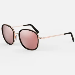 Women Randolph Engineering Elinor Fusion - 22k Rose Gold & Dark Chocolate Tortoise Inlay & Rose Gold