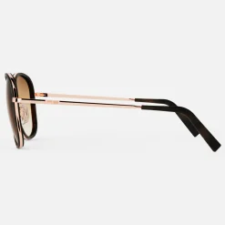 Women Randolph Engineering Elinor Fusion - 22k Rose Gold & Dark Chocolate Tortoise Inlay & Cape Sand