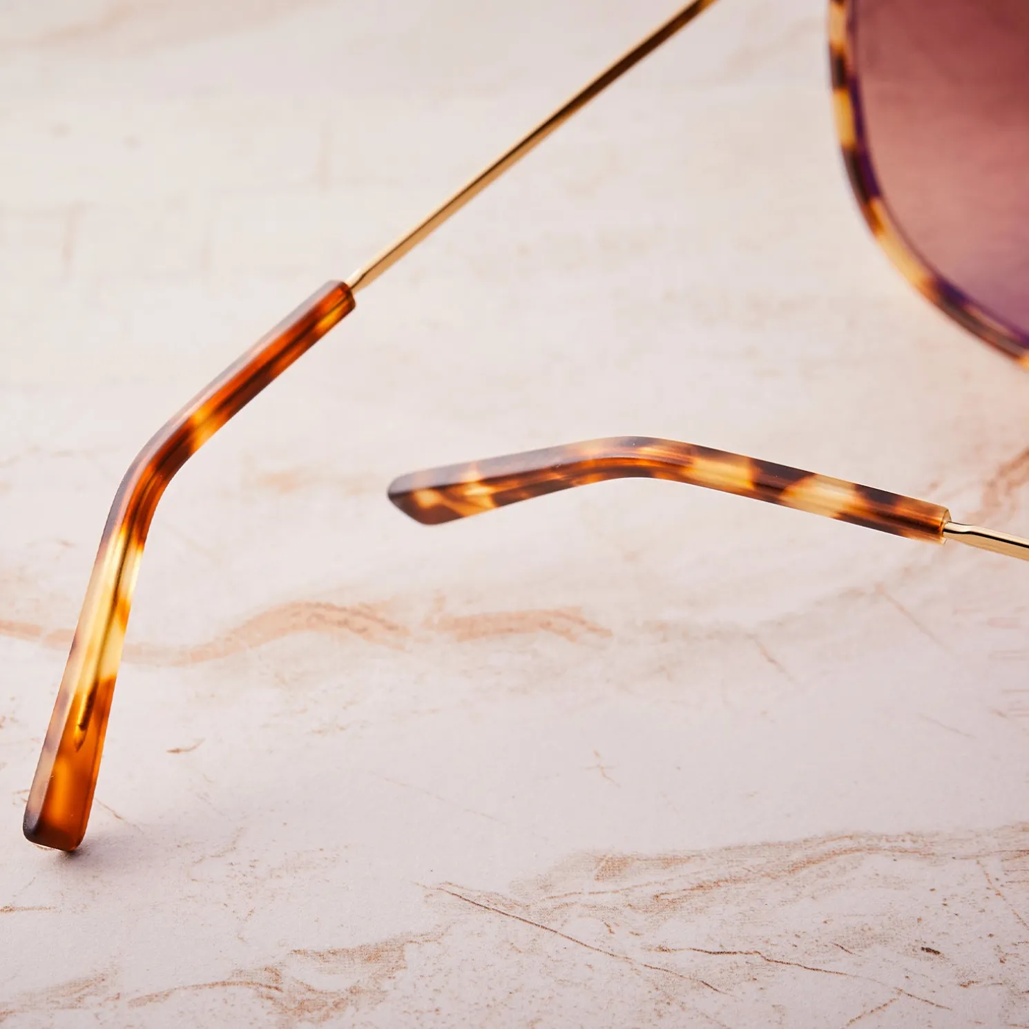 Women Randolph Engineering Elinor Fusion - 22k Rose Gold & Rose Tortoise Inlay & Rose Gold