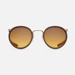 Randolph Engineering P3 Fusion - 22k Chocolate Gold & Sierra Inlay & Cape Sand - Prescription Sunglasses