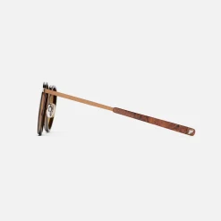 Randolph Engineering P3 Fusion - 22k Chocolate Gold & Sierra Inlay & Cape Sand - Prescription Sunglasses